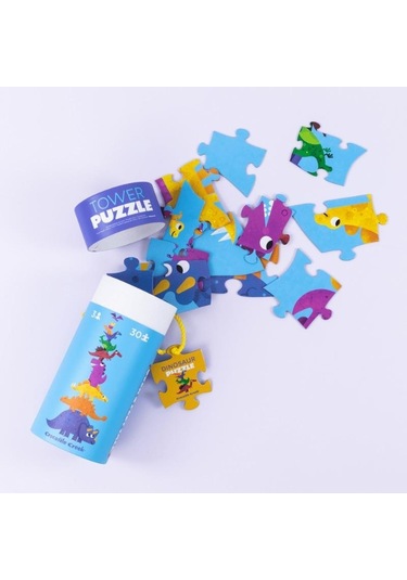Crocodile Creek Dev Kule Puzzle 30 Parça Dinozor