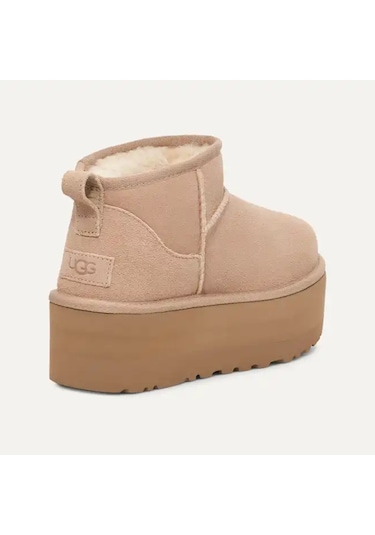 Bot Kadın 1135092 Ugg W Classıc Ultra Mını Platform Sand Kahverengi