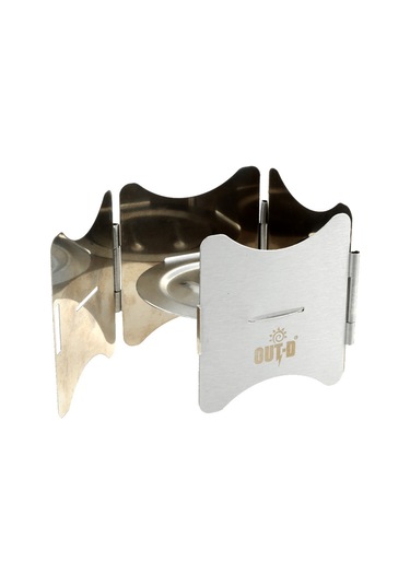 Tenfowee Çelik Gümüş Parça Katlanabilir Dış Mekan Alkol Fırını, Taşınabilir Oxford Çanta İle, Katı Yakıt Tutucu Tabla, Dayanıklı Ve Hafif, 7.5x7.5x7cm Gümüş