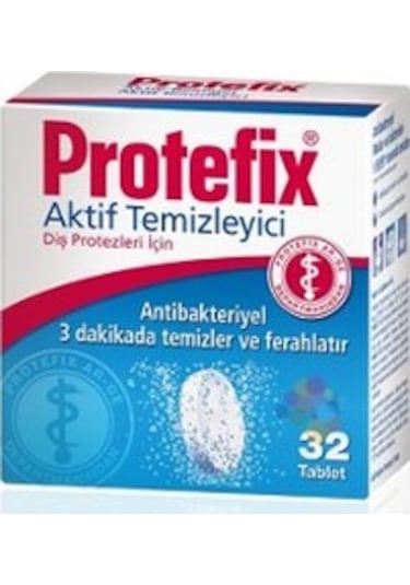 Protefix Diş Protezi Aktif Temizleyici Tablet 32'Li