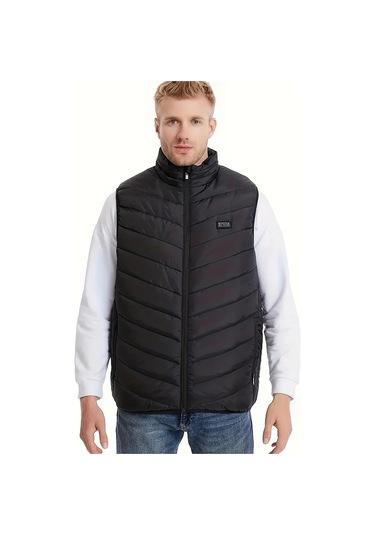 Willowhaven Siyah Xxl Kolsuz Isıtmalı Yelek: 27 Isıtma Bölgeli, 4 Kontrollü, 3 Sıcaklık Ayarı