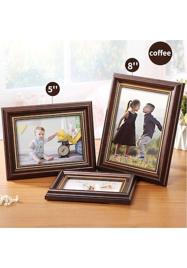 Beyaz 1 Adet Avrupa Tarzı Reçine Fotoğraf Çerçevesi Dikdörtgen Resim Çerçeveleri Oturma Odası Masa Üstü Süsleme Ev Dekorasyon Square 9.9cm X 9.9cm