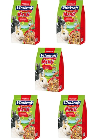 Vitakraft Menü Vital Premium Tavşan Yemi 1kg X 5 Adet