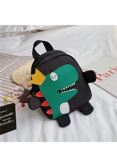 Karikatür Çocuklar Sırt Çantası Mini Anaokulu Schoolbag Peluş Dinozor Sırt Çantası Çocuk Okul Çantası Kız Erkekler Sırt Çantası Fvqu4y Siyah