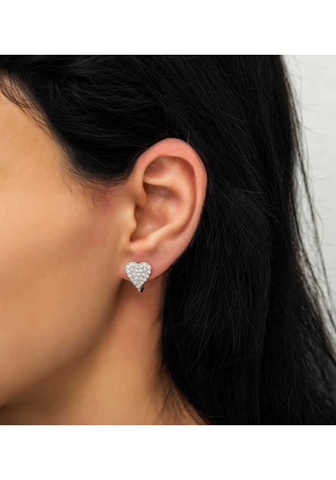 Ervanur Gümüş Kalp Küpe