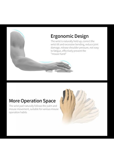 Reedark Ergonomik Silikon Bilek Desteği - Rahat Ve Kaygan Kullanım İçin 3d Tasarım Optik
