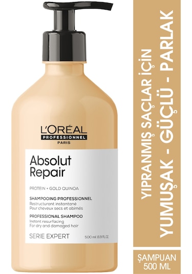 L'Oréal Professionnel Serie Expert Absolut Repair Yıpranmış Saçlar Için Onarıcı Şampuan 500 ML