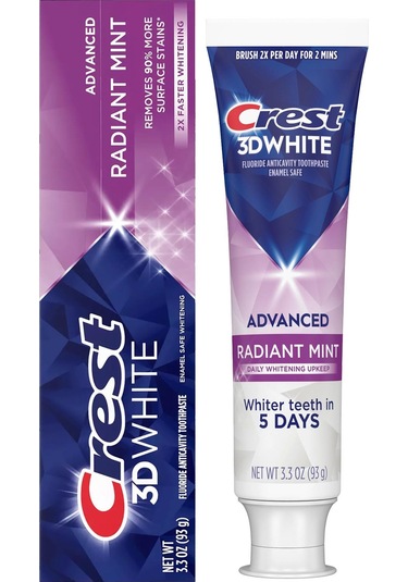 Crest 3d White Advanced Radiant Mint Diş Macunu 93gr Beyazlık