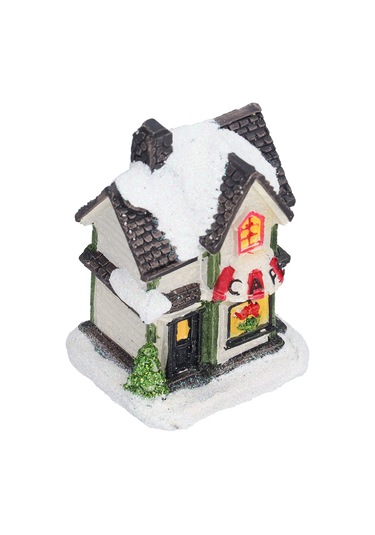 Yaozixa Kuruşluk Taşından Led Isınma Ev Modeli, Noel Hediyesi, Masaüstü Dekorasyon, Dahili Pil İle Sıcak Işık