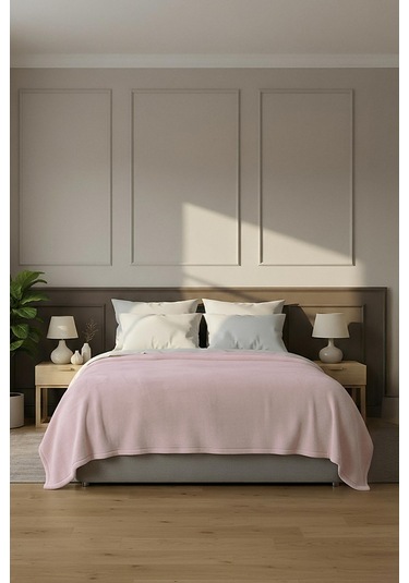 Pufina Tek Kişilik Tavşan Tüyü Dokulu Peluş Battaniye & Yatak Örtüsü 150x220 Petrol