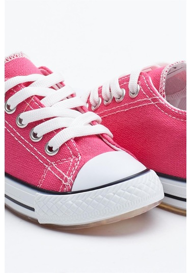 Rahat Kalıp Işıklı Bağcıklı Çocuk Unisex Fuşya Spor Ayakkabı Tb998-3 Fuşya