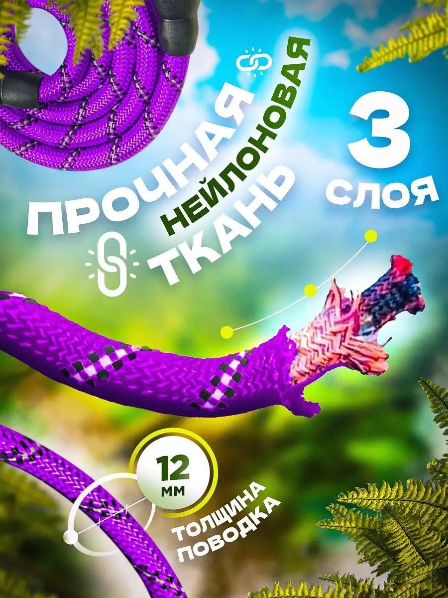 Petfort 3 M Yansıtıcı Naylon Köpek Tasması 170584581 Violet