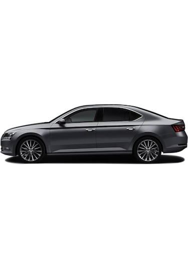 Skoda Super B Krom Cam Çerçevesi Tam Tur 2015+ Paslanmaz 12 Parça