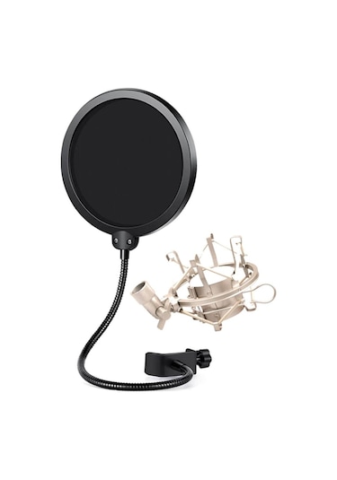 Lastvoice Ps-01 Pop Filter + Metal Gri Shock Mount Set