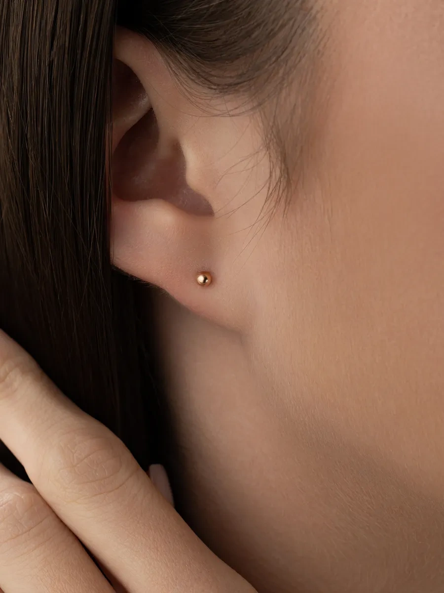 925 Lıght Gümüş Kulak Çaprazı Gül Altın Kaplama 214665453 Altın