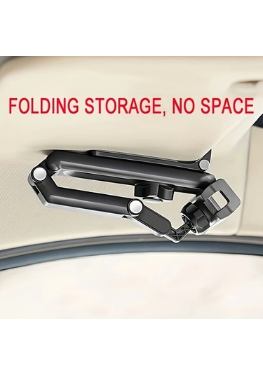 Primepickings Siyah 1080 Derece Dönebilen Güneşlik Smartphone Tutucu Abs Malzeme Su Geçirmez Oto Aksesuarı