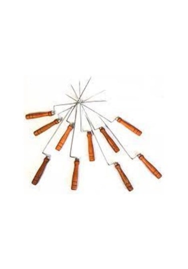 Erzurum Cağ Kebap Şişi Galvanizli 12 Adet (Kalın Şiş)