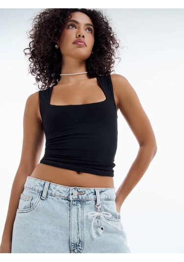 Tvoe Kare Yaka Atl 418032989 Siyah