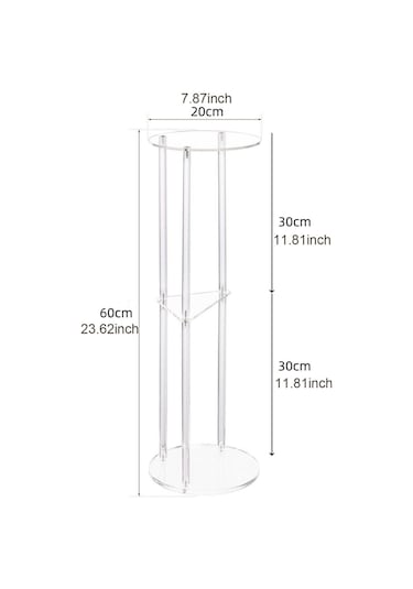 Suntek Şeffaf Akrilik Yan Sehpa Küçük Alan Gece Sehpası Çok Renkli