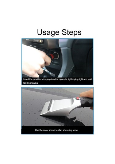 Wondernest Siyah Kar Isıtmalı Gümüş Fonksiyonlu 12v Araç Temizleme Aleti Sq Gümüş - Siyah