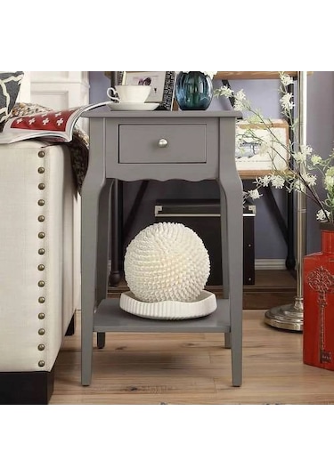 Wooding Masif Gri Lake Bonamy Komodin - Yan Sehpa