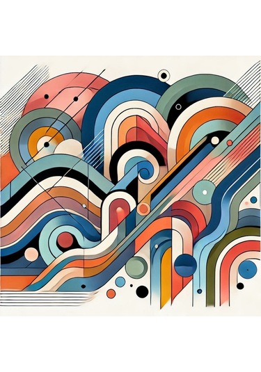 İskandinav Soyut Tablo Set Çerçevesiz 50x50cm Pvc Tablo 4'lü Set 008 Her Bir Tablo 50x50cm Büyüklüğündedir.