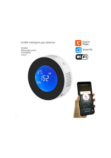 Padalink Ev İçi Akıllı Wifi Gaz Sızıntısı Tespit Cihazı, 80db Alarm, Tuya Uygulaması İle Kontrol, Avrupa Standartı