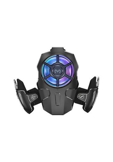 Polham Rgb Işıklı 2si 1 Arada Oyun Tetik Ve Telefon Soğutucu 6000 Rpm Süper Fan, 400mah Batarya, Pubg Ve Call Of Duty Uyumlu