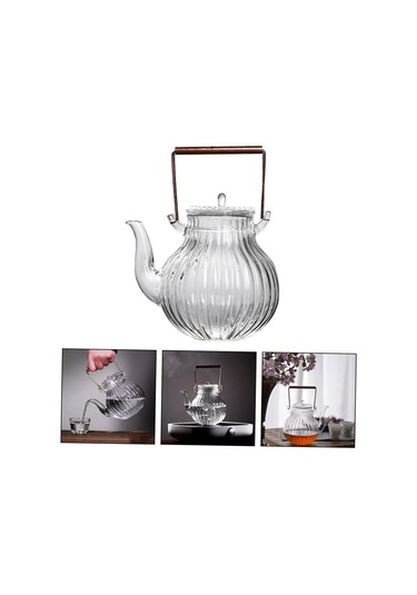 Isıya Dayanıklı Cam Çay Su Isıtıcısı Çay Su Isıtıcısı Soba İndüksiyonu Ev İçin Cam