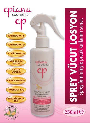 Cpiana Sprey Vücut Losyonu Argan Yağlı 250ml