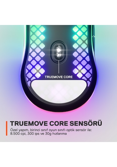 Steelseries Aerox 3 Ultra Hafif Optik Oyuncu Mouse