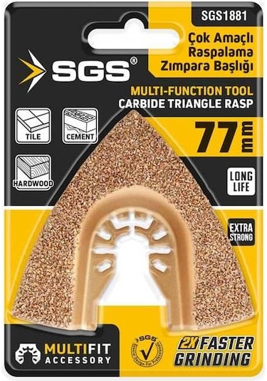 Sgs 1881 Multı-tools Kesici Ve Raspalama Zımpara Başlığı Karbür 77mm