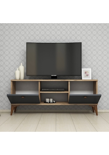 120Cm Çam Mermer Tv Sehpası