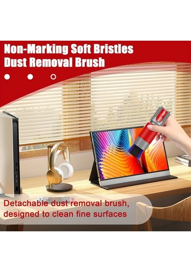 Fochsia Abs Malzeme 17.5cm Otomatik Temizleme Fonksiyonlu Yumuşak Fırça  V7 V8 V10 V11 V15 Aksesuarları İçin İz Bırakmaz Toz Temizleme Fırçası