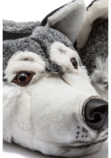 Siberia Erkek Hayvanlı Panduf Gri 41/46 Gri