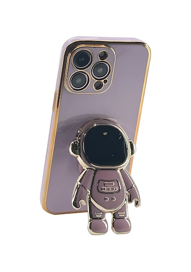 Nettech Apple Uyumlu iPhone 13 Pro Max Astronaut Seri Arka Koruma Kılıf - Siyah Siyah