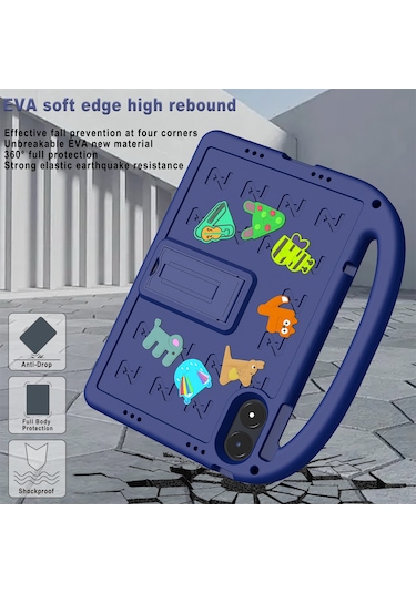 Xiaomi Poco Pad/redmi Pad Pro Kickstand Eva + Pc Kılıfı Omuz Askılı Tablet Kılıfı - Lacivert Tablet Kılıfı