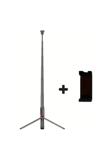 Fochsia Siyah 7 Bölmeli 360 Derece Hareketli Hafif Alüminyum Tripod Seyahat Fotoğraf Için Siyah