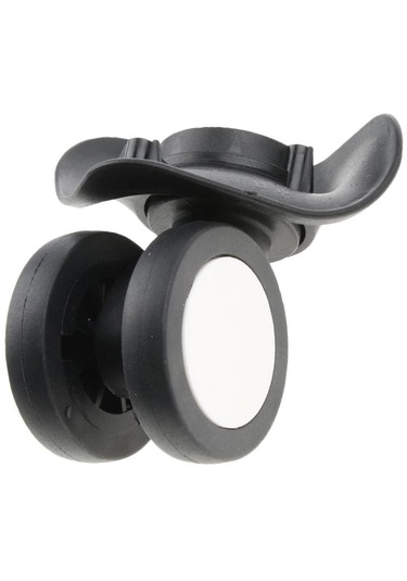 Homyl 1 Çift Bagaj Bavul Dilsiz Döner Tekerlekler Değiştirme Siyah