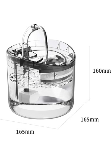 Venaliastore Otomatik Kedi Su Sebili Şelalesi Sessiz Filtreli 2 L