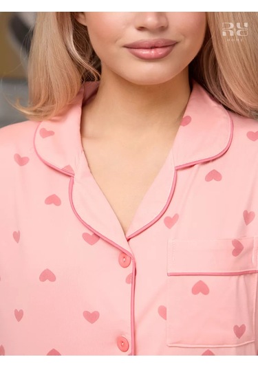 R&r Home Şortlu Ve Kalpli Pijama 236164724