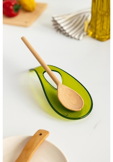 Akrilik Yeşil Tezgah Üstü Kirli Kaşıklık & Kepçe Altlığı