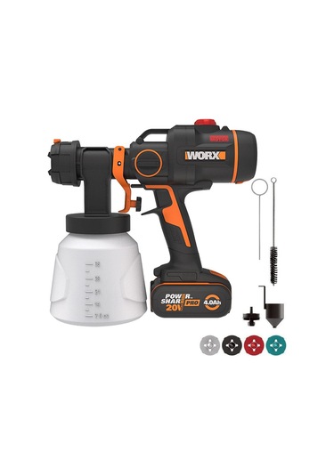 WORX WX020.9 Nitro Akku-Farbsprühsystem 20V - leistungsstark