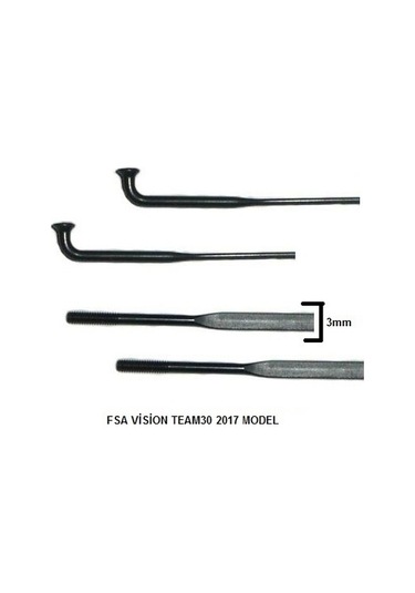 Fsa Vision Team30 285mm Arka Ruble Tarafı Ds 2 Adet My17 Siyah