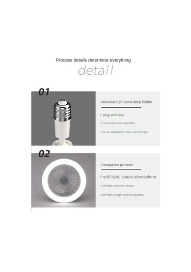 Jzcat- Trend Ön Çizgisi Akıllı Kumandalı Sessiz Led'li 30w Beyaz