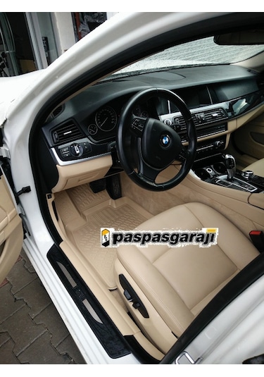 Bmw 5 Serisi F10 Bej 3D Havuzlu Paspas 2013-2017 Arası