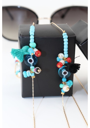 Gold Nazar Boncuklu Gözlük Ipi. Kadın Gözlük Zinciri. Gözlük Ipi. Gözlük Ipi Askısı. Gözlük Zinciri. Gold