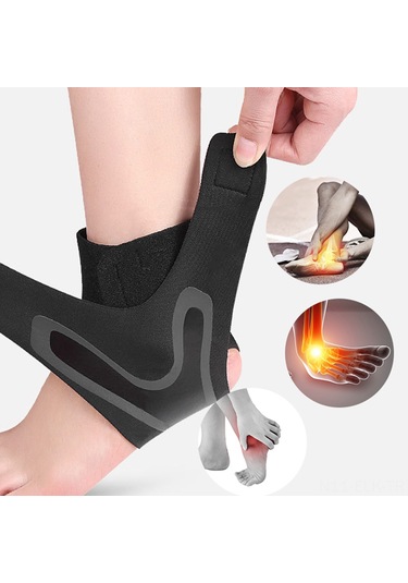 Xindoker Spor Aktivite İçin Baskı Ankle Bilek Koruyucu - Spor Topu, Dağcılık, Enkaz Koruması - İnce Tip - Siyah Xl Sağ 45-48 Numara, 82.5-100 Kg
