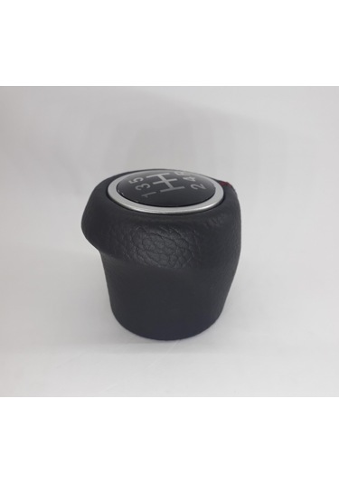 Linea Ve Punto Vites Topuzu Deri Kırmızı Dikiş Siyah