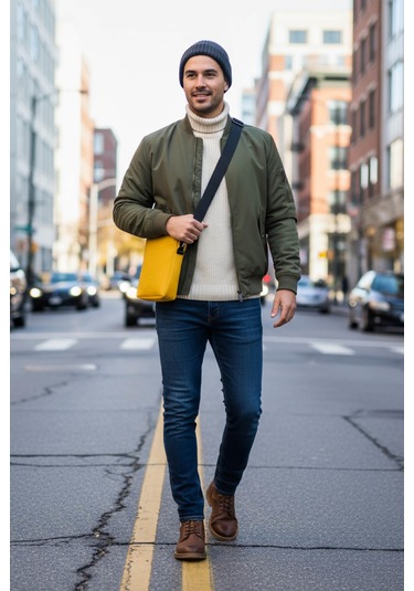 Brandsmithshop Mustard Hardal Glow Elegant Omuz Çantası Çok Renkli